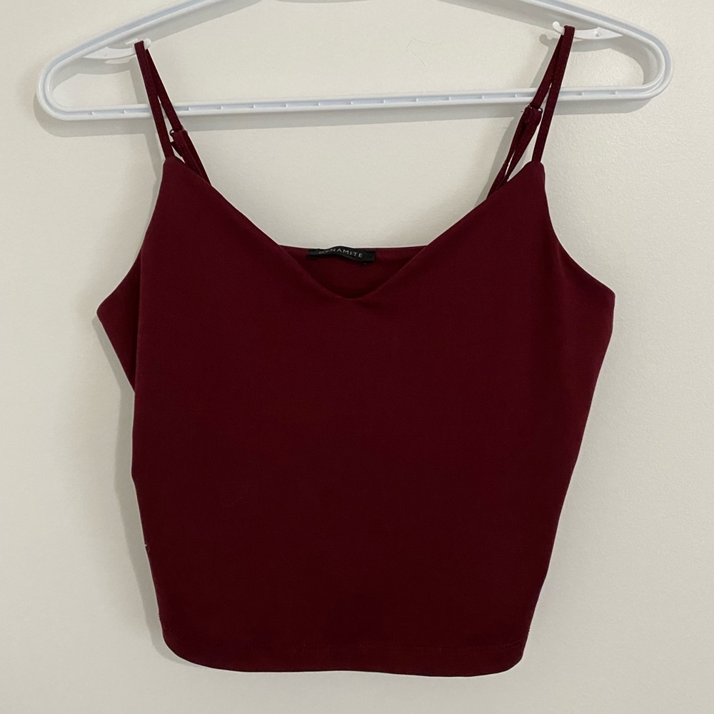 Red tank top